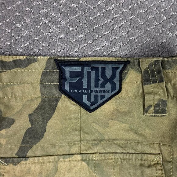Vintage Fox Camo Cargo Shorts Men's 42 Camouflage Racing Y2K - Picture 6 of 13
